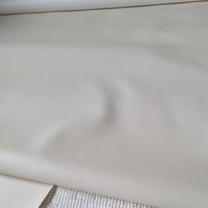 Cream Pleather Upholstery Fabric Remnant - 135 x 54 inches