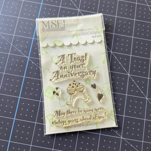 A Toast On Your Anniversary Clear Unmounted Stamp - MSE!