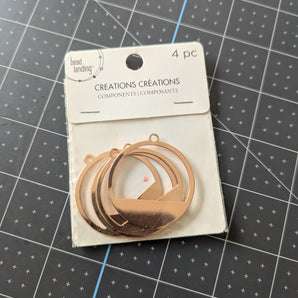 Bead Landing 4pc Nickel Free Copper Color Pendants