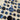 Vintage Plastic Blue Buttons - Mixed Sizes