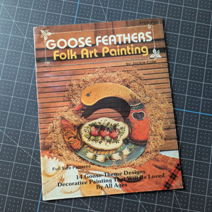 Goose Feathers Folk Art Painting by Jackie Cole (1984)