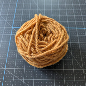 100% New Zealand Wool Macrame & Weaving Yarn - Melon - 4oz Cake