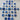 Set of Vintage Plastic Blue Shank Buttons - Mixed Sizes