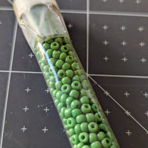 Single Tube of Green Seed Beads
