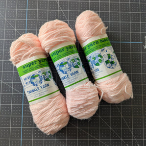 Super Yarn Mart Twinkle Yarn in Baby Pink #56 - 3 Skein Bundle