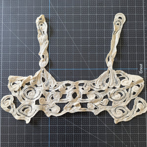 Crocheted Larger Size Applique or Collar - "Beryl"