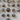 Set of Vintage Mixed White Metal Buttons - Mixed Sizes
