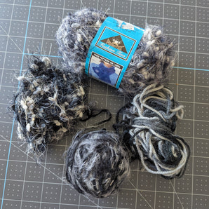 Mixed Grey & Black Yarn Bundle