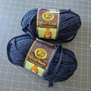 Lion Brand Wool-Ease Thick & Quick - Navy (#110)