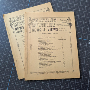 Knitting Machine News and Views - Two Issues: July & August 1974