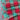 5pc Green & Red Woven Pre-Cut Fabric Pieces