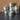 8pc Silver Metal Cannisters