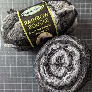 Sensations Rainbow Boucle Yarn - Color 1001