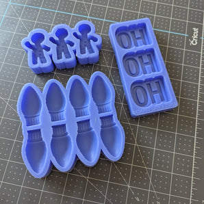 Designed with a Twist - Christmas Themed Silicone Soap-Making Molds Set
