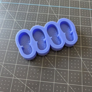 Foot Print Silicone Soap-Making Mold