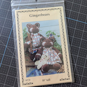 Gingerbears 18" Tall Bear Pattern - Dianna Marcum