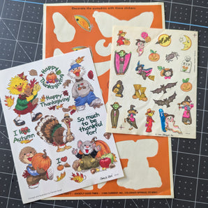 Vintage Halloween Stickers Bundle - Suzy's Zoo, Plough