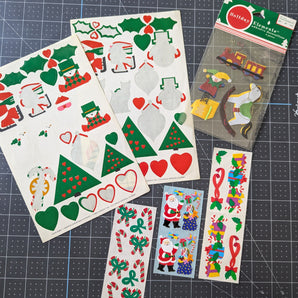 Vintage Christmas Stickers Bundle