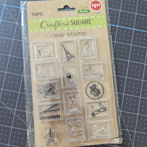 Crafter's Square Clear Stamp Set - Postage