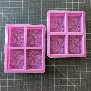 Set of 2 Decorative Bars - Silicone Soap Molds