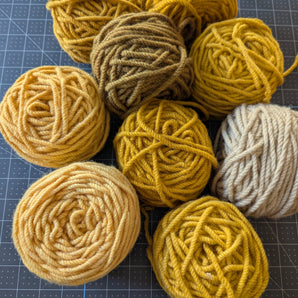 Bundle of Golds & More - 100% New Zealand Wool Yarn