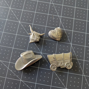 Vintage Old West Button Covers