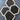 Wood Hanging Black/White Board - 4pc Hexagon Shape