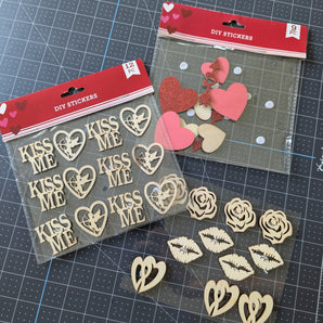 Wood Love Theme Stickers Set