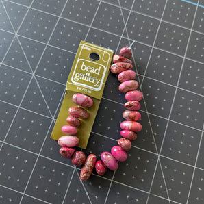 Bead Gallery Gemstone Strand - Pink Dyed Imperial Jasper