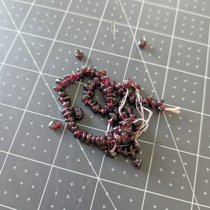 Smooth Garnet Chip Beads