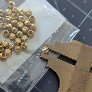 Faceted Gold Beads