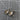Vintage Thomas L. Mott Small Enameled Pineapple Charms - 2pc Set