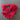 Vintage Red Polka Dot Ruffled Trim - 39in