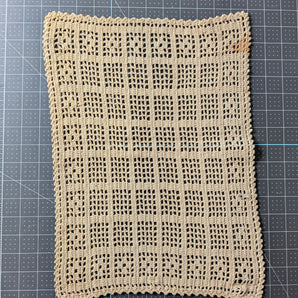 Vintage Rectangular Doily ReFabric