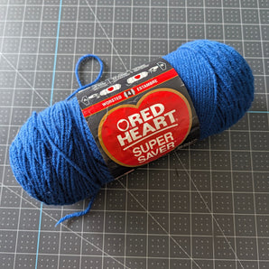 Red Heart Super Saver Yarn 7oz Skein - Royal