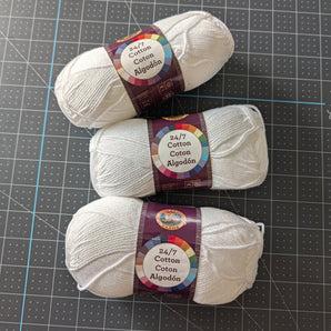Lion Brand 24/7 Cotton Yarn - White