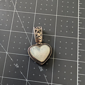 Two Sided Reversible Heart Pendant