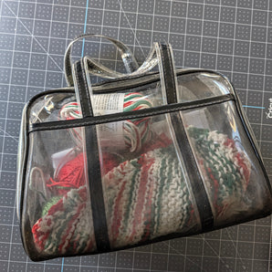 Dish Cloth Knitting Project in Progress + Project Bag