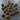 Gold Metalized Plastic Shank Buttons with Black Center - 1in