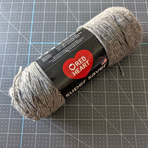 Red Heart Super Saver Yarn - Grey Heather