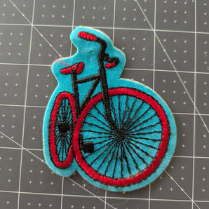 Stick on Embroidered Bicycle Patch