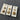 Set of 6 Gold Toned Silver Shank Buttons (Sizes Vary)
